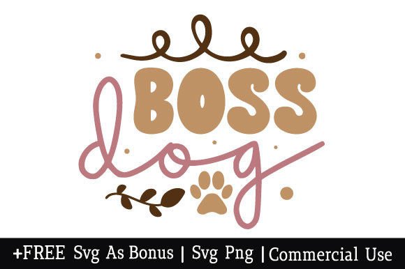 Boss Dog SVG