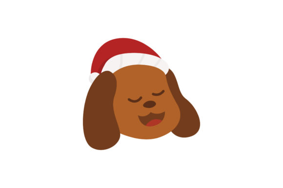 Christmas Cute Dog Illustration