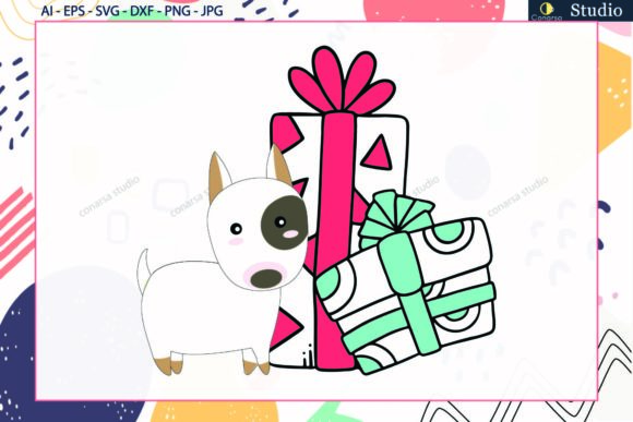 Dog Birthday Party and Gift SVG