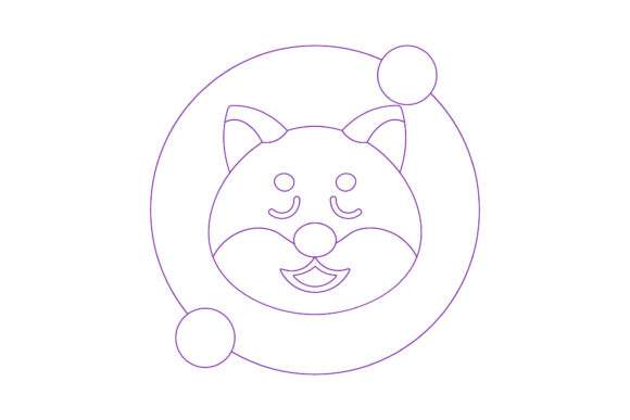 Dog Icons Line Style