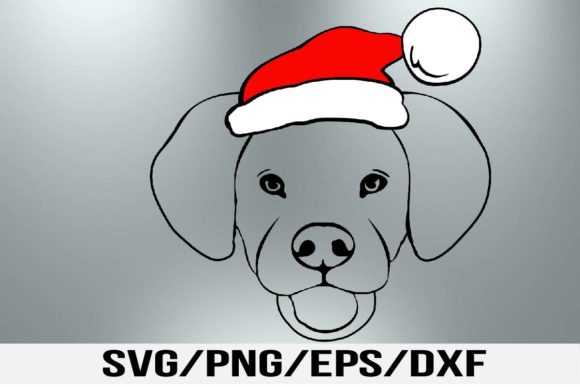 Dog with Santa Hat
