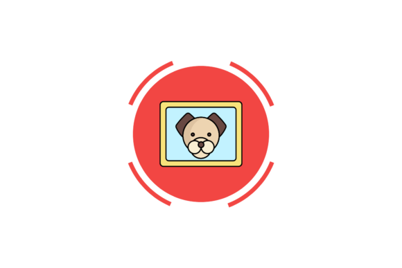 Family Icon Picture Frame Dog
