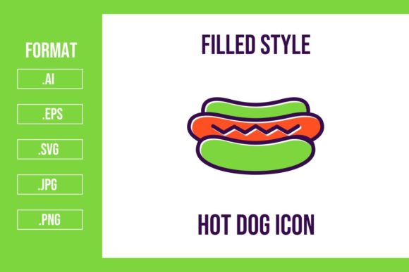 Hot Dog Filled Icon