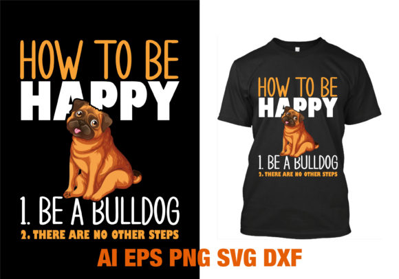 How to Be Happy T-shirt Design